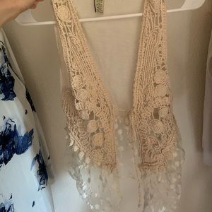 Beautiful bohemian feminine vest